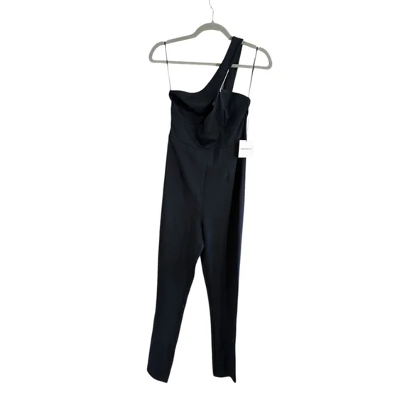 Women's superdown Black One Shoulder Jumpsuit S - Picture 3 of 9